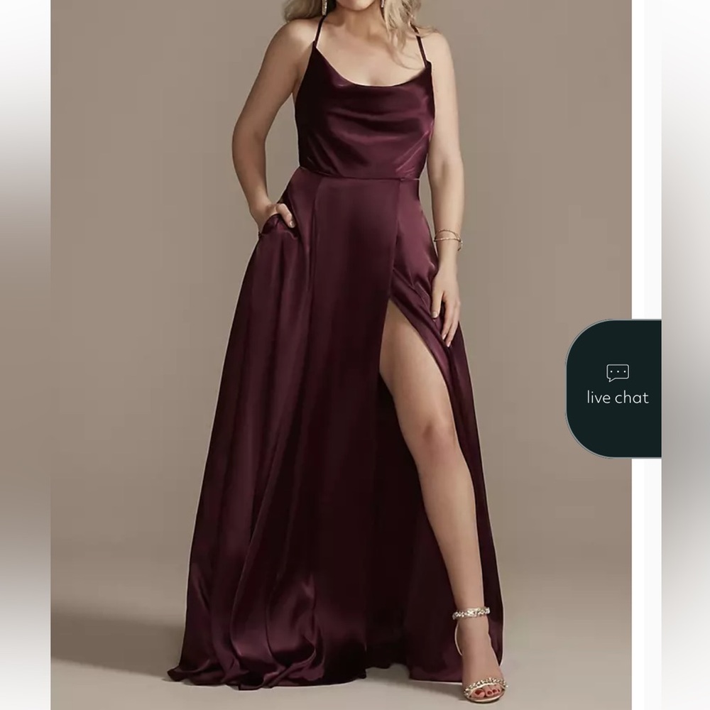 Burgundy Maxi Dress (size 0)
